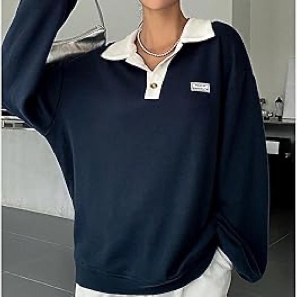 Tops - Dazy Women's Long Sleeve Sweatshirt Casual Lightweight Pullover Top